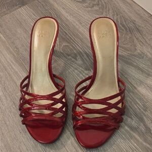 Alex Marie Red Strappy Heels - Never Worn!